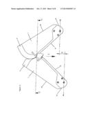 SCALE WITH A STOP RIM FOR A COLLECTING TABLE OF A HARVESTER HEAD FOR     HARVESTING SMALL FRUITS, AND HARVESTER HEAD USING SAME diagram and image