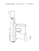 Pneumatic toy gun for shooting soft balls and nozzle therefor diagram and image