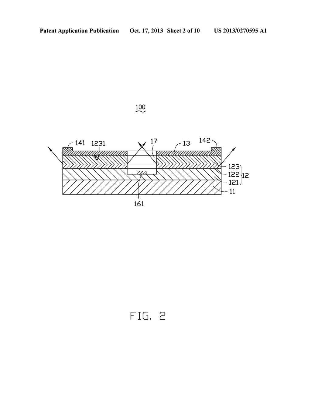 LIGHT EMITTING DIODE DIE AND LIGHT EMITTING DIODE PACKAGE INCORPORATING     THE SAME - diagram, schematic, and image 03