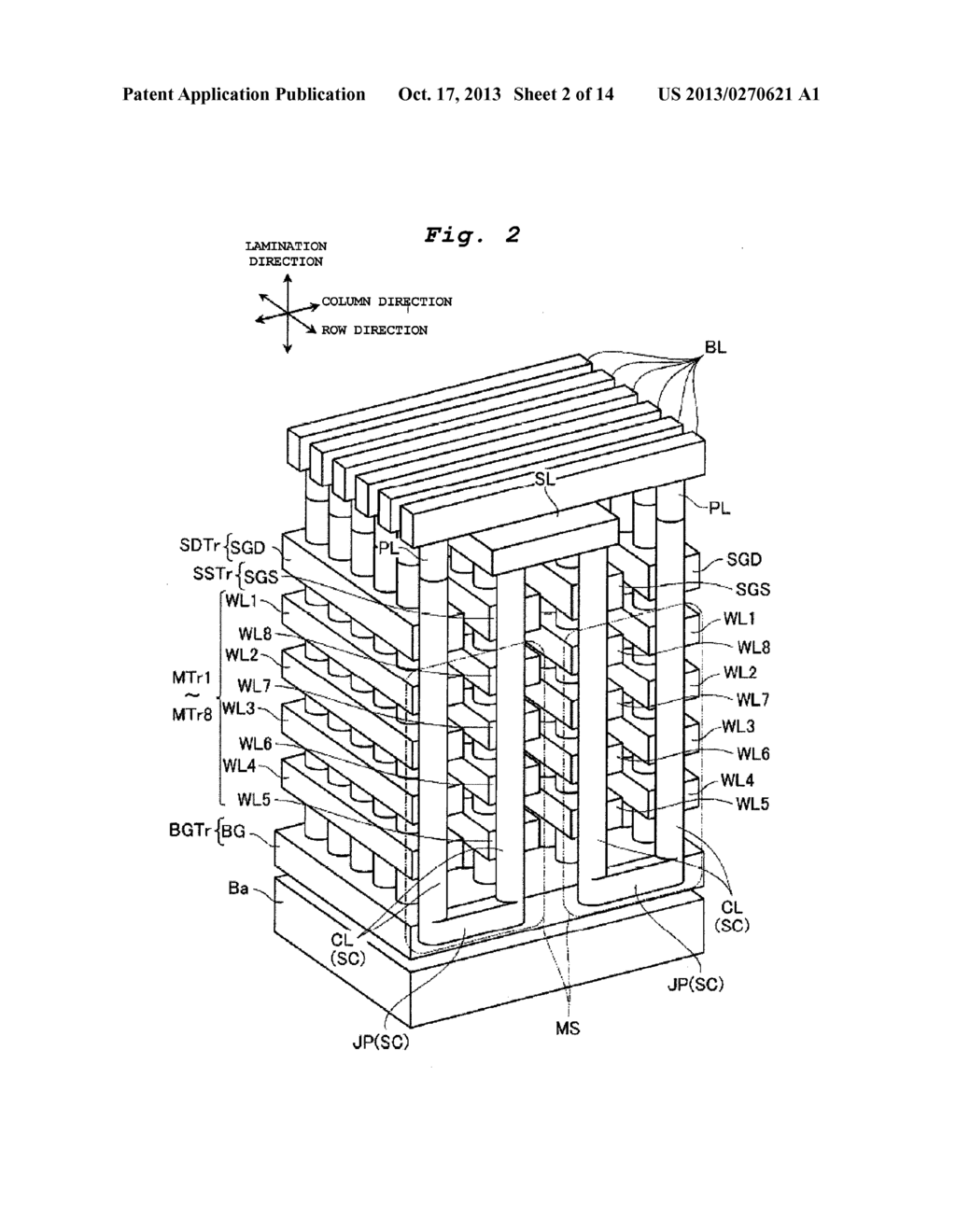 NONVOLATILE SEMICONDUCTOR STORAGE DEVICE AND FABRICATION METHOD THEREOF - diagram, schematic, and image 03