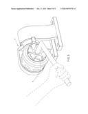 Clamping device for a cutting tool assembling and disassembling apparatus diagram and image