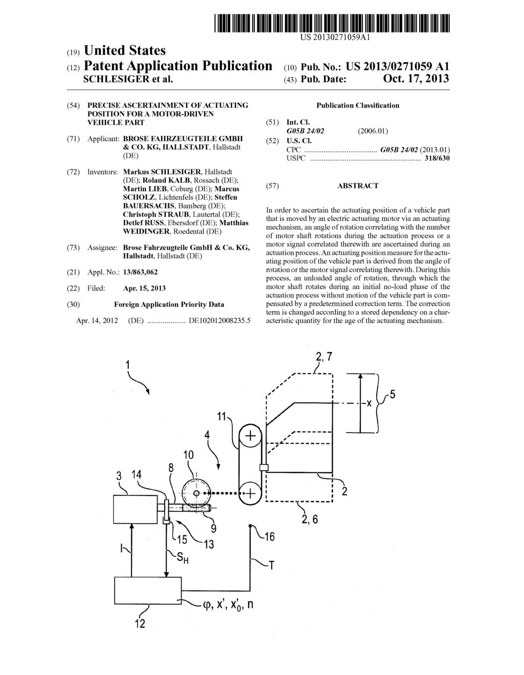 PRECISE ASCERTAINMENT OF ACTUATING POSITION FOR A MOTOR-DRIVEN VEHICLE     PART - diagram, schematic, and image 01