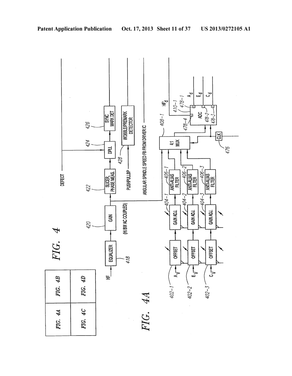 Servo Processor Receiving Photodetector Signals - diagram, schematic, and image 12