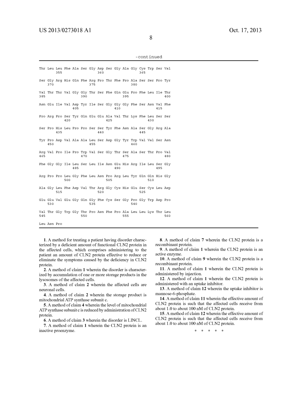 RECOMBINANT HUMAN CLN2 PROTEIN AND METHODS OF ITS PRODUCTION AND USE - diagram, schematic, and image 22