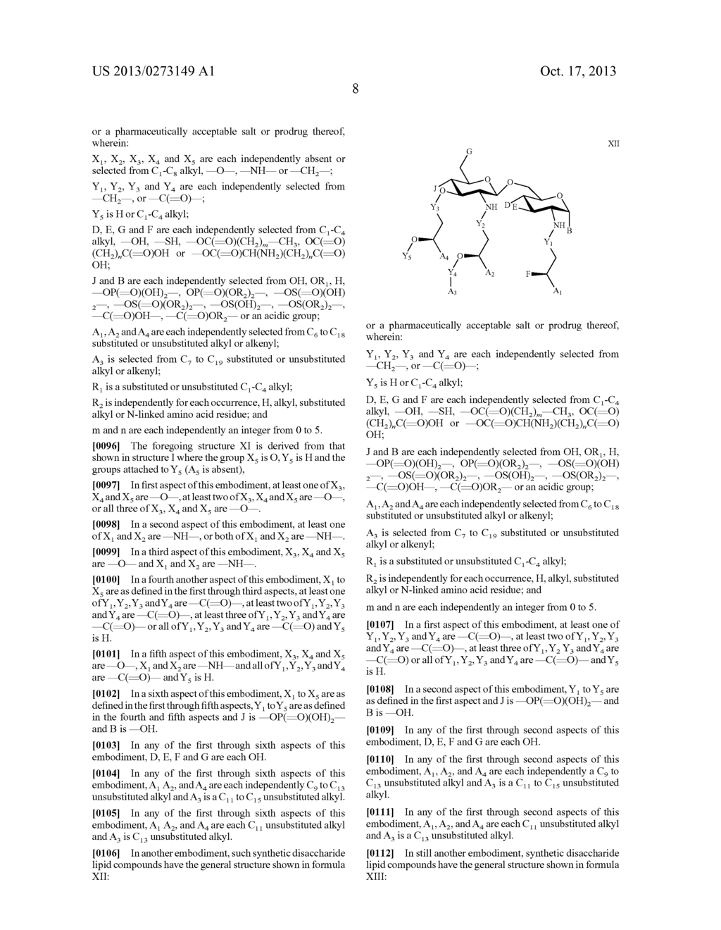 DISACCHARIDE SYNTHETIC LIPID COMPOUNDS AND USES THEREOF - diagram, schematic, and image 15