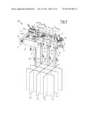 MACHINE FOR INSERTING HONEYCOMB SEPARATORS IN BOXES diagram and image