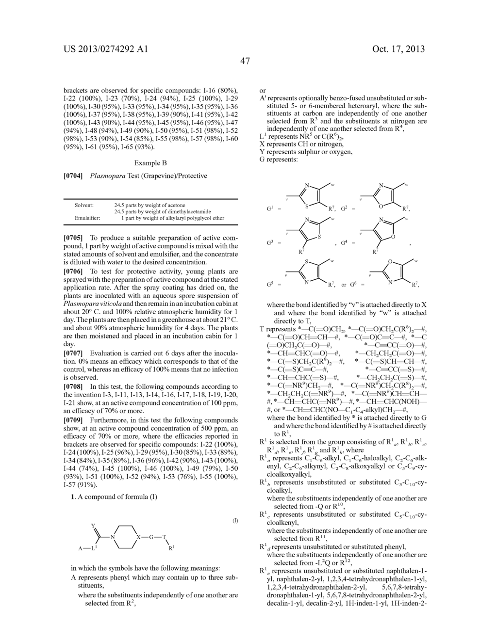 Ketoheteroarylpiperdine and -Piperazine Derivatives as Fungicides - diagram, schematic, and image 48