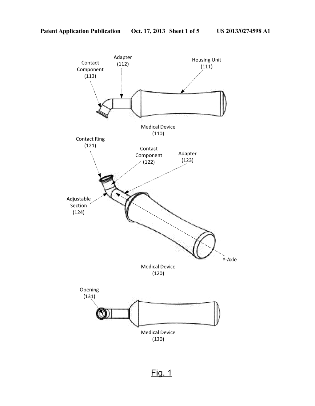 ILLUMINATION/VIBRATION DEVICE AND FACIAL SKIN MARKING SYSTEM FOR SINUS     SURGICAL PROCEDURE - diagram, schematic, and image 02