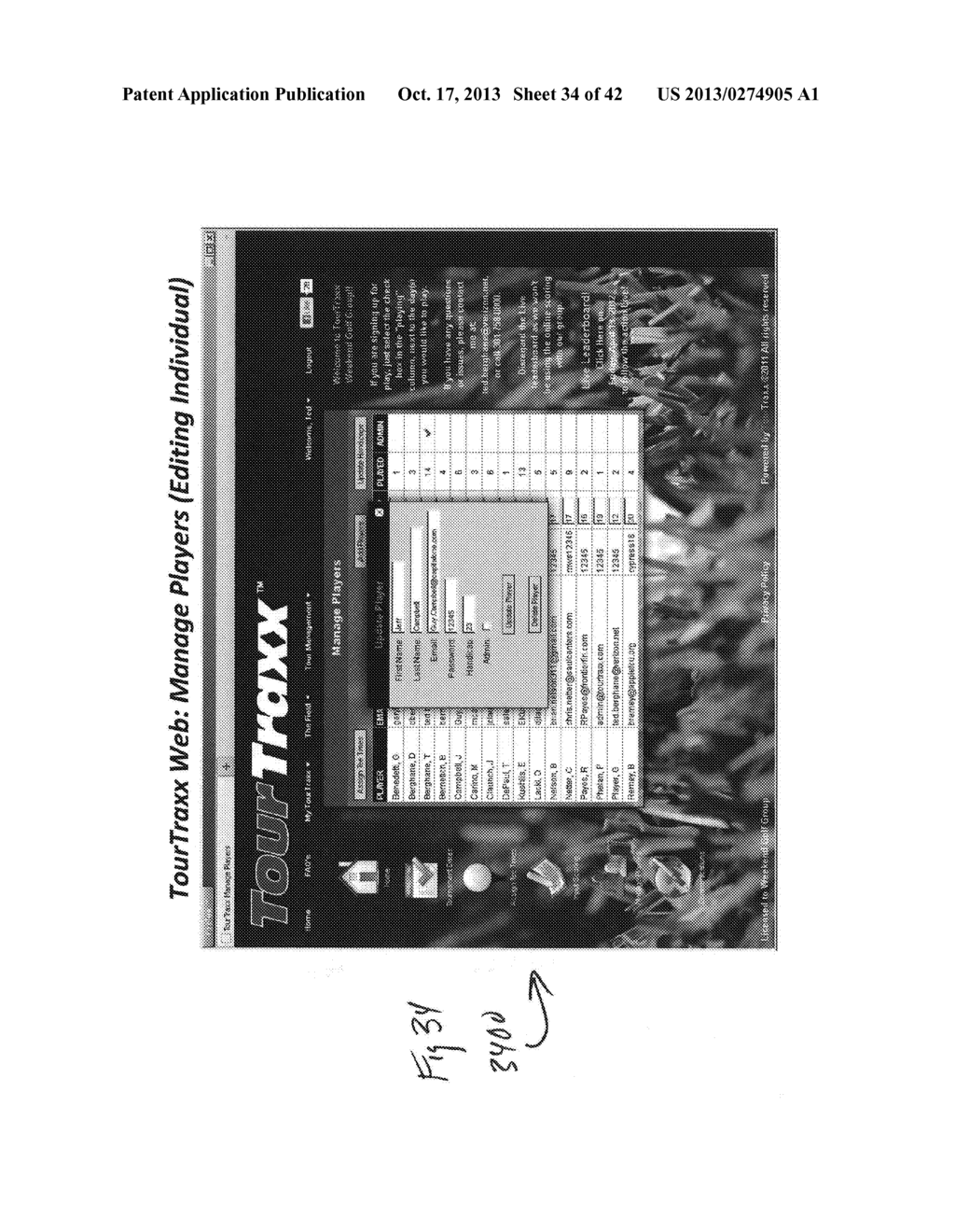 GOLF SCORING AND TRACKING SYSTEM - diagram, schematic, and image 35
