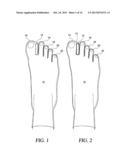 Toe Spacer Sock and Corrective Footwear diagram and image