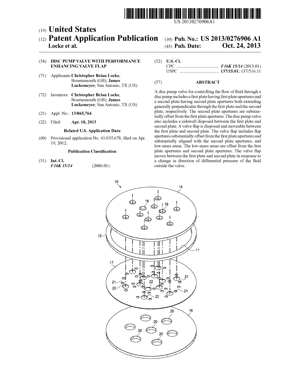 DISC PUMP VALVE WITH PERFORMANCE ENHANCING VALVE FLAP - diagram, schematic, and image 01