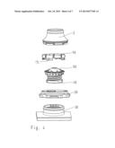 DEVICE FOR FIXING A CABLE TO A CABLE OUTLET SOCKET diagram and image