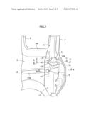 SURROUNDING STRUCTURE OF DOOR HOLDING MECHANISM diagram and image