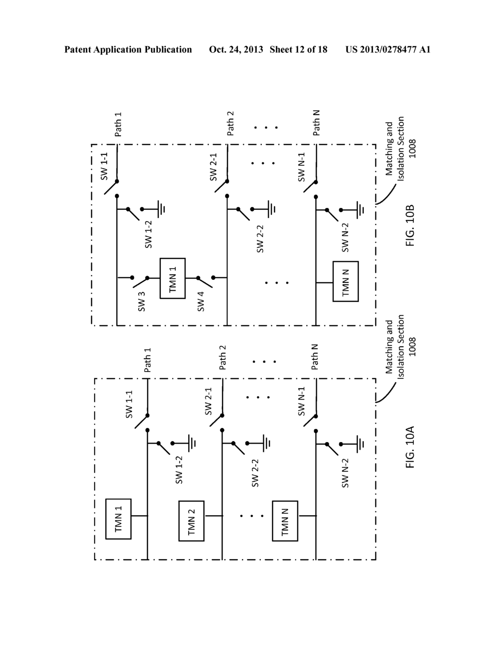 MULTI-BAND COMMUNICATION SYSTEM WITH ISOLATION AND IMPEDANCE MATCHING     PROVISION - diagram, schematic, and image 13