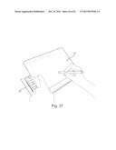 Stand and drawing-easel attached to a keyboard to use with mobile     electronic devices diagram and image