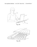 Stand and drawing-easel attached to a keyboard to use with mobile     electronic devices diagram and image