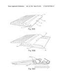 Stand and drawing-easel attached to a keyboard to use with mobile     electronic devices diagram and image