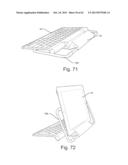 Stand and drawing-easel attached to a keyboard to use with mobile     electronic devices diagram and image