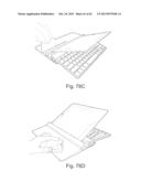 Stand and drawing-easel attached to a keyboard to use with mobile     electronic devices diagram and image