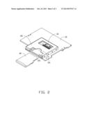 ELECTRONIC DEVICE WITH SHIELD FOR RECEIVING DIGITAL CARD diagram and image