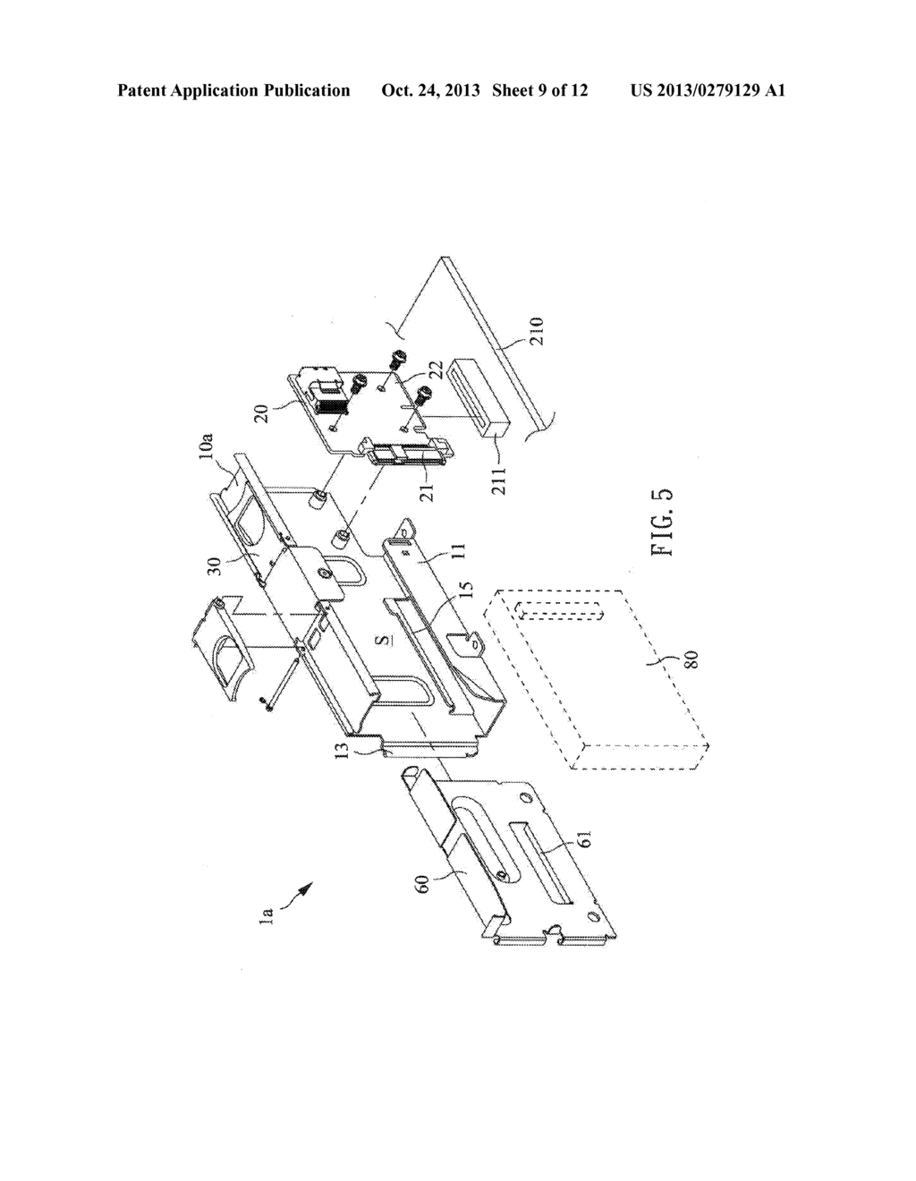 STORAGE DEVICE ASSEMBLING MODULE AND ELECTRONIC APPARATUS USING THE SAME - diagram, schematic, and image 10