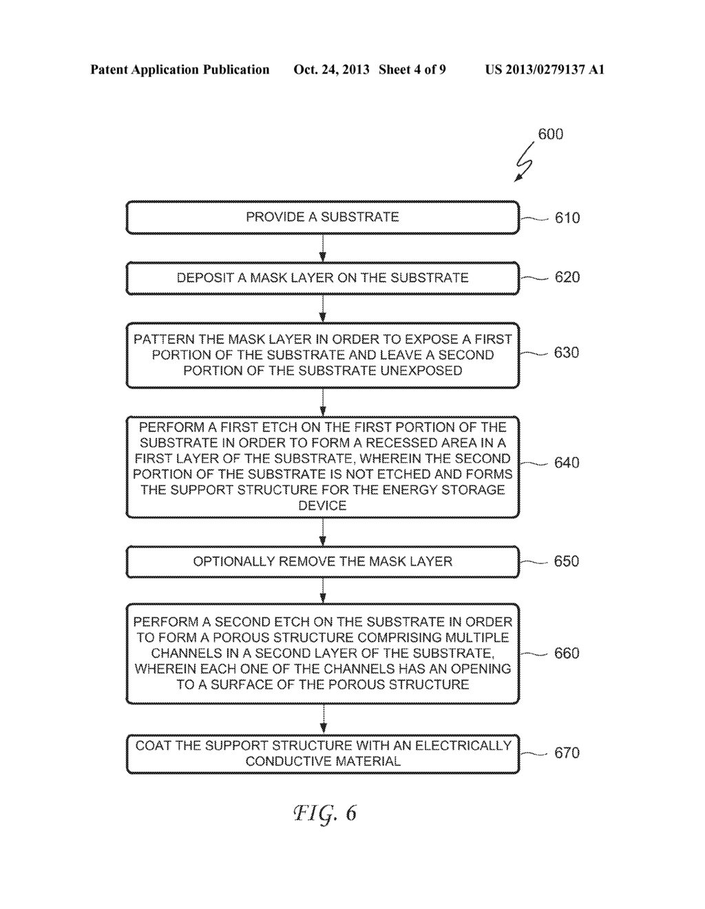 ENERGY STORAGE STRUCTURE, METHOD OF MANUFACTURING A SUPPORT STRUCTURE FOR     SAME, AND MICROELECTRONIC ASSEMBLY AND SYSTEM CONTAINING SAME - diagram, schematic, and image 05