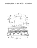 KEYBOARD DEVICE WITH A SUPPORT FOR SUPPORTING A KEYBOARD diagram and image