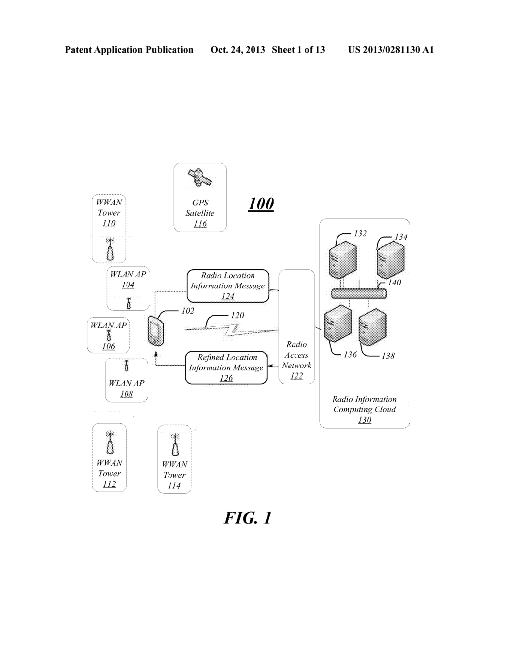 SYSTEM AND METHOD FOR MULTI-RADIO CLOUD COMPUTING FOR LOCATION SENSING - diagram, schematic, and image 02