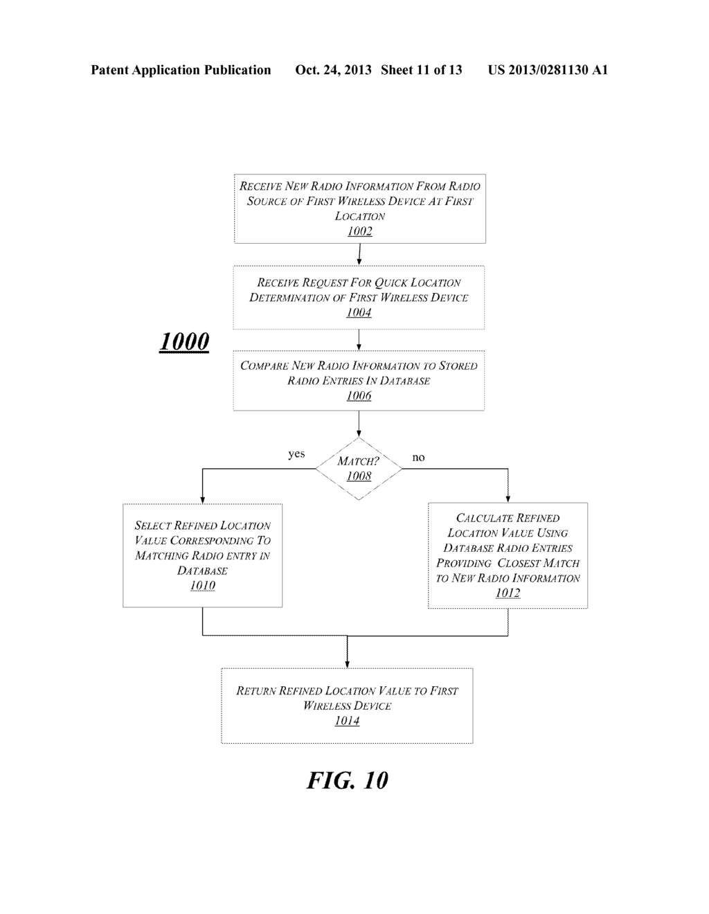 SYSTEM AND METHOD FOR MULTI-RADIO CLOUD COMPUTING FOR LOCATION SENSING - diagram, schematic, and image 12