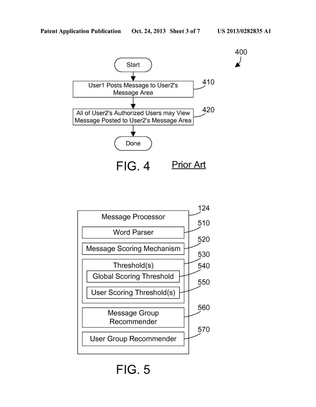 Filtering Message Posts in a Social Network - diagram, schematic, and image 04