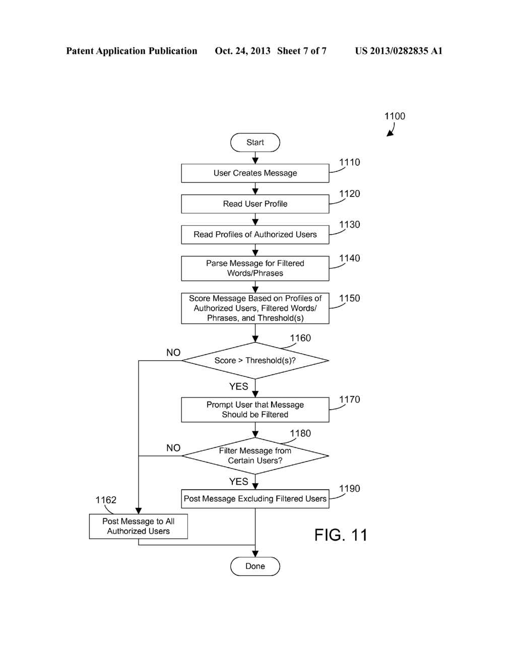 Filtering Message Posts in a Social Network - diagram, schematic, and image 08