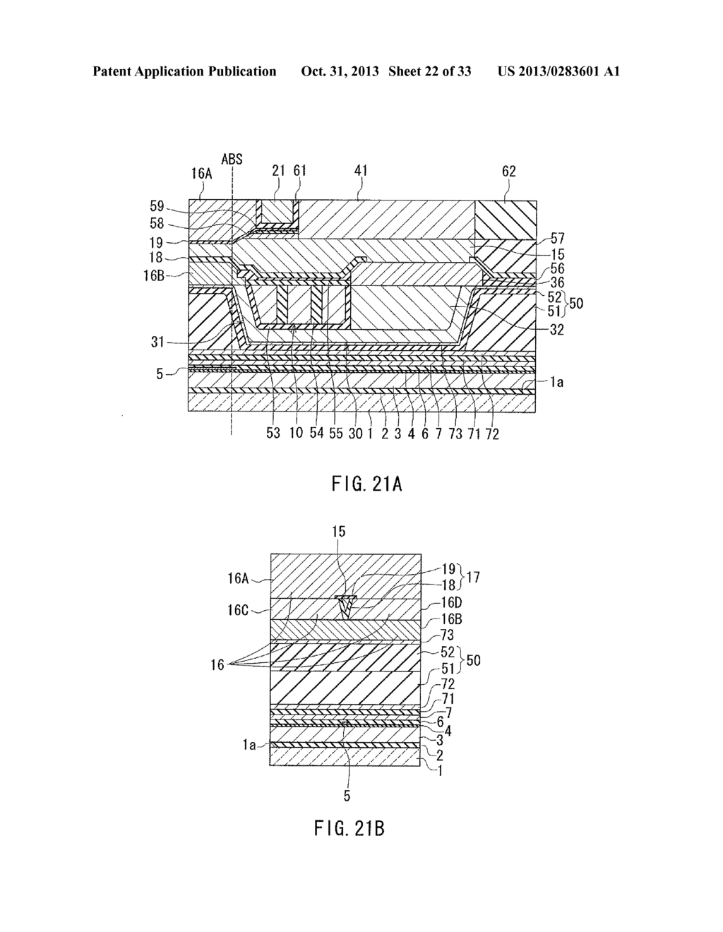 METHOD OF MANUFACTURING MAGNETIC HEAD FOR PERPENDICULAR MAGNETIC RECORDING     HAVING A RETURN PATH SECTION - diagram, schematic, and image 23