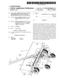 PULL-TYPE CROP HARVESTING MACHINE TRANSPORT SYSTEM ACTUATED AT A     PREDETERMINED ANGLE OF THE HITCH diagram and image