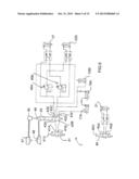 PULL-TYPE CROP HARVESTING MACHINE TRANSPORT SYSTEM ACTUATED AT A     PREDETERMINED ANGLE OF THE HITCH diagram and image