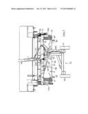 PULL-TYPE CROP HARVESTING MACHINE TRANSPORT SYSTEM ACTUATED AT A     PREDETERMINED ANGLE OF THE HITCH diagram and image