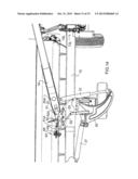 PULL-TYPE CROP HARVESTING MACHINE TRANSPORT SYSTEM ACTUATED AT A     PREDETERMINED ANGLE OF THE HITCH diagram and image
