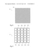 COATING DEVICE COMPRISING A JET OF COATING MEDIUM WHICH IS BROKEN DOWN     INTO DROPS diagram and image