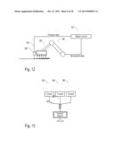 COATING DEVICE COMPRISING A JET OF COATING MEDIUM WHICH IS BROKEN DOWN     INTO DROPS diagram and image