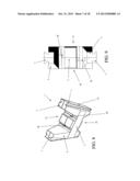 VARIABLE-GEOMETRY SPACING CONNECTOR FOR FORMWORK AND MODULAR FORMWORK     SYSTEM INCLUDING SUCH CONNECTOR diagram and image