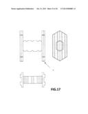 VARIABLE-GEOMETRY SPACING CONNECTOR FOR FORMWORK AND MODULAR FORMWORK     SYSTEM INCLUDING SUCH CONNECTOR diagram and image