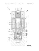 Valve Cartridge for an Adjustable Valve, and Associated Solenoid Valve diagram and image