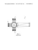 STACKED LED DEVICE WITH POSTS IN ADHESIVE LAYER diagram and image