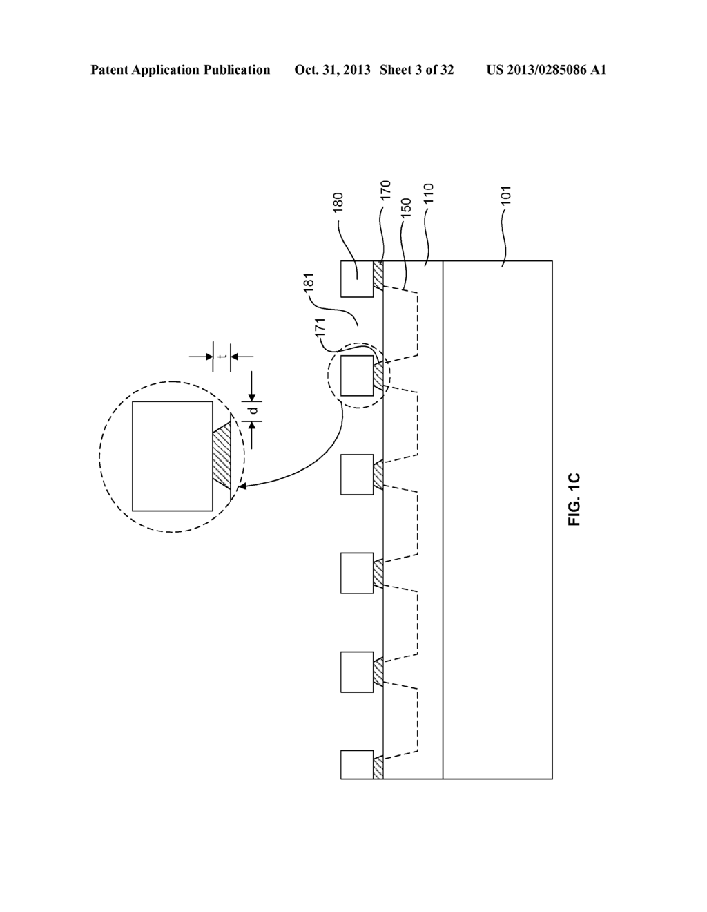 METHOD OF FORMING A MICRO LED DEVICE WITH SELF-ALIGNED METALLIZATION STACK - diagram, schematic, and image 04