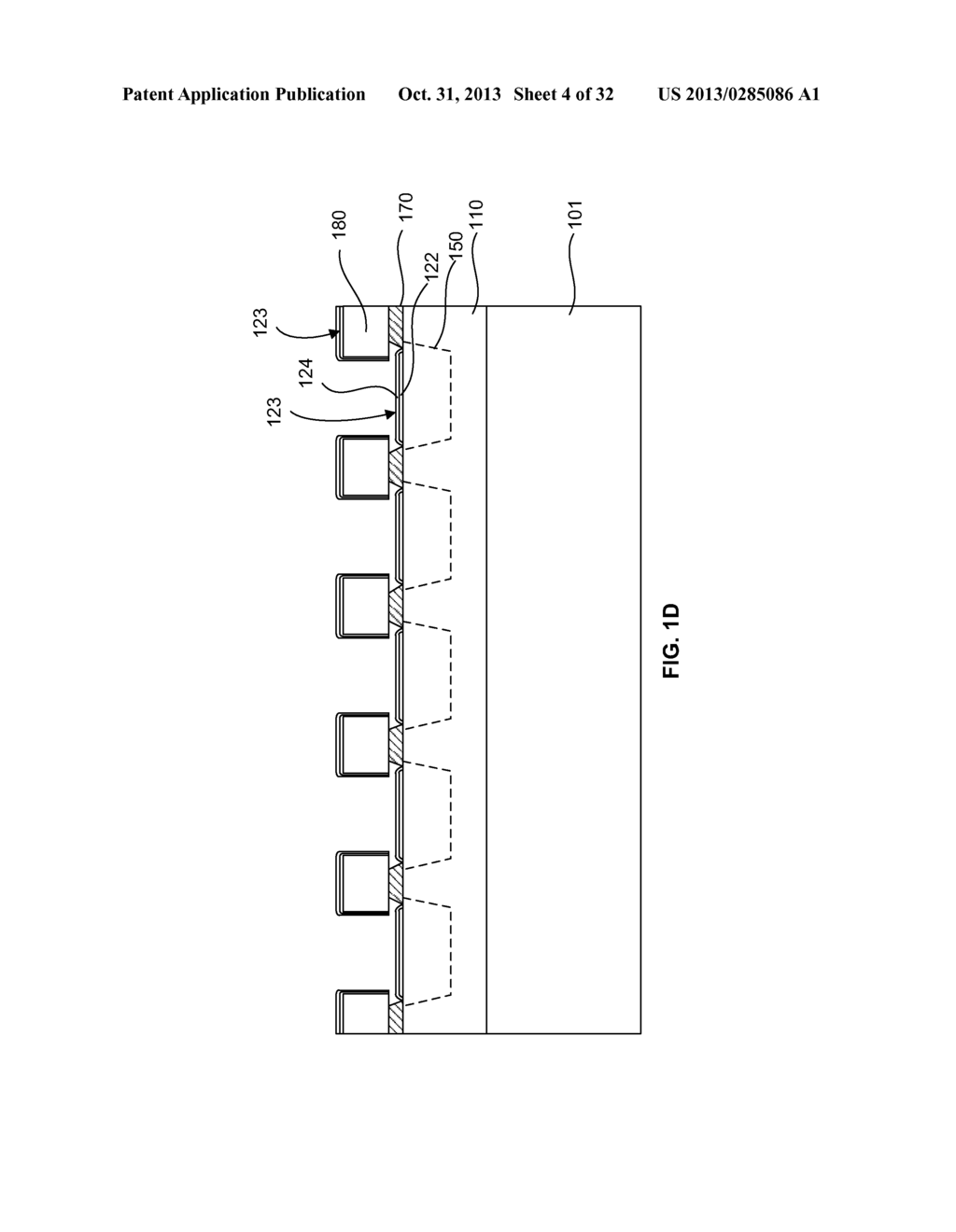 METHOD OF FORMING A MICRO LED DEVICE WITH SELF-ALIGNED METALLIZATION STACK - diagram, schematic, and image 05