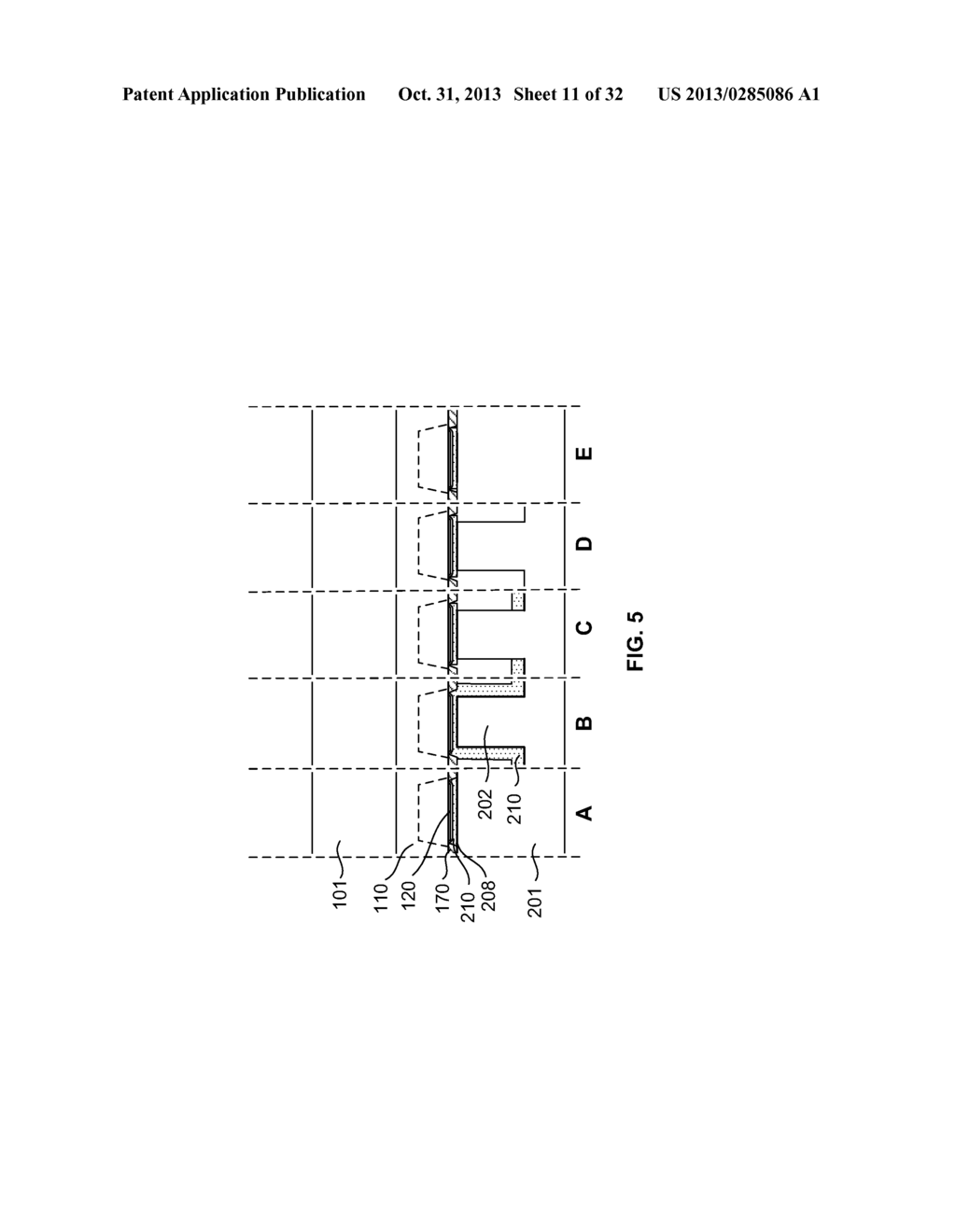 METHOD OF FORMING A MICRO LED DEVICE WITH SELF-ALIGNED METALLIZATION STACK - diagram, schematic, and image 12