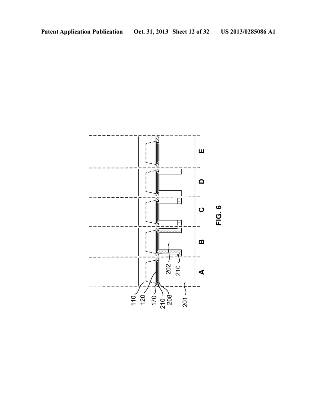 METHOD OF FORMING A MICRO LED DEVICE WITH SELF-ALIGNED METALLIZATION STACK - diagram, schematic, and image 13