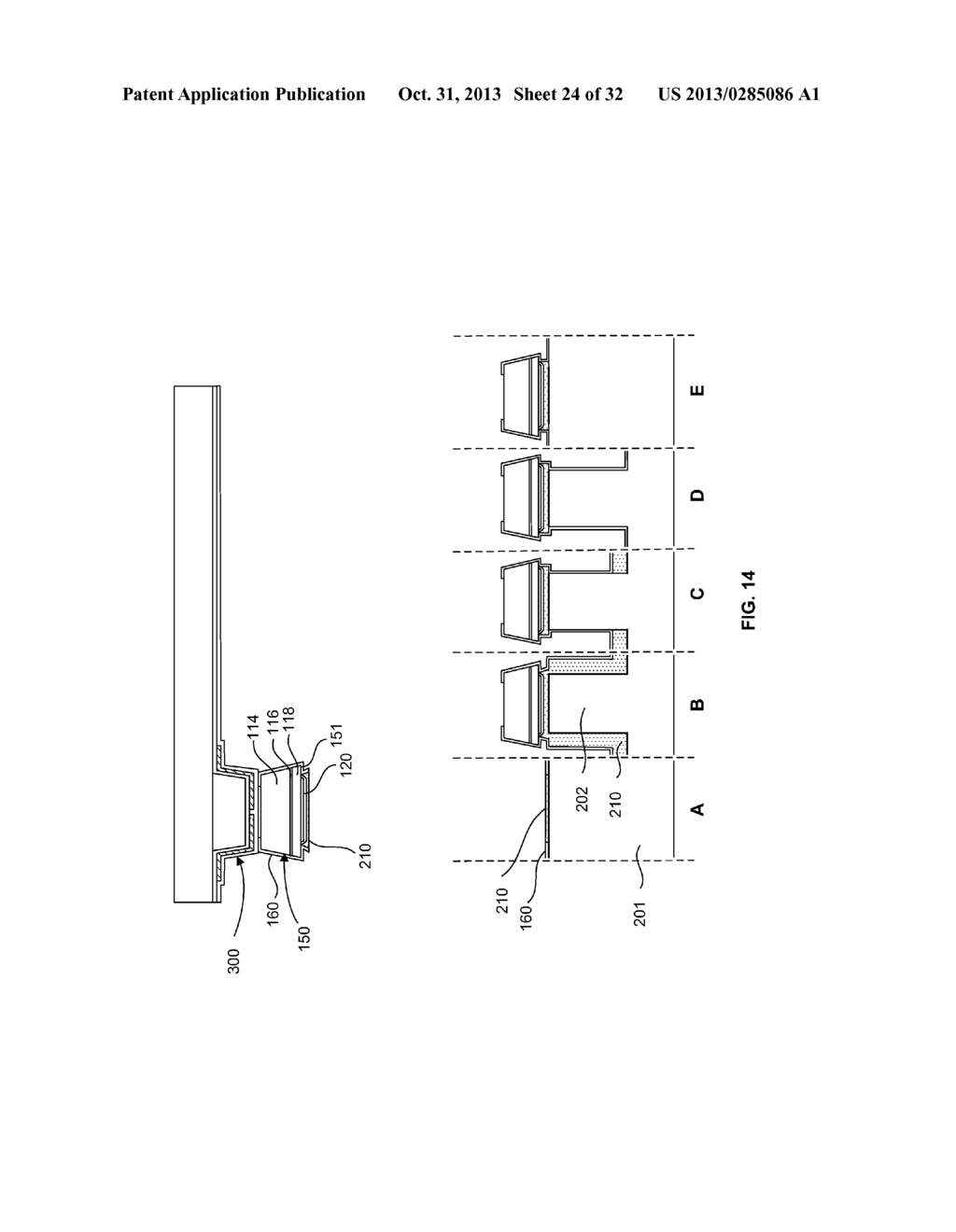 METHOD OF FORMING A MICRO LED DEVICE WITH SELF-ALIGNED METALLIZATION STACK - diagram, schematic, and image 25