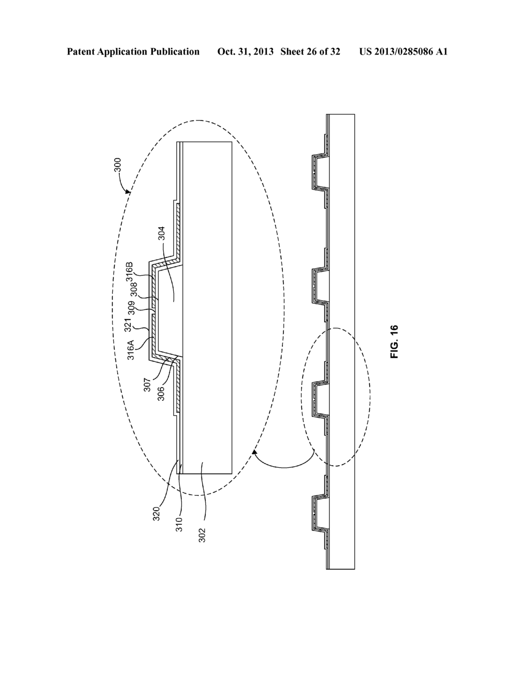 METHOD OF FORMING A MICRO LED DEVICE WITH SELF-ALIGNED METALLIZATION STACK - diagram, schematic, and image 27