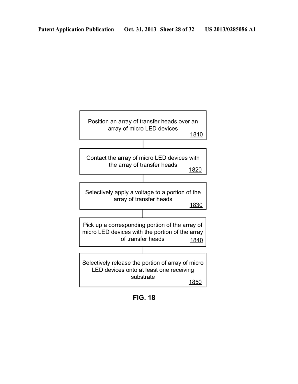 METHOD OF FORMING A MICRO LED DEVICE WITH SELF-ALIGNED METALLIZATION STACK - diagram, schematic, and image 29