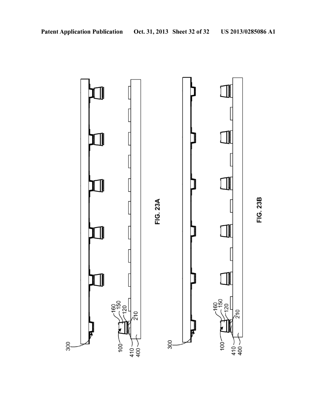 METHOD OF FORMING A MICRO LED DEVICE WITH SELF-ALIGNED METALLIZATION STACK - diagram, schematic, and image 33